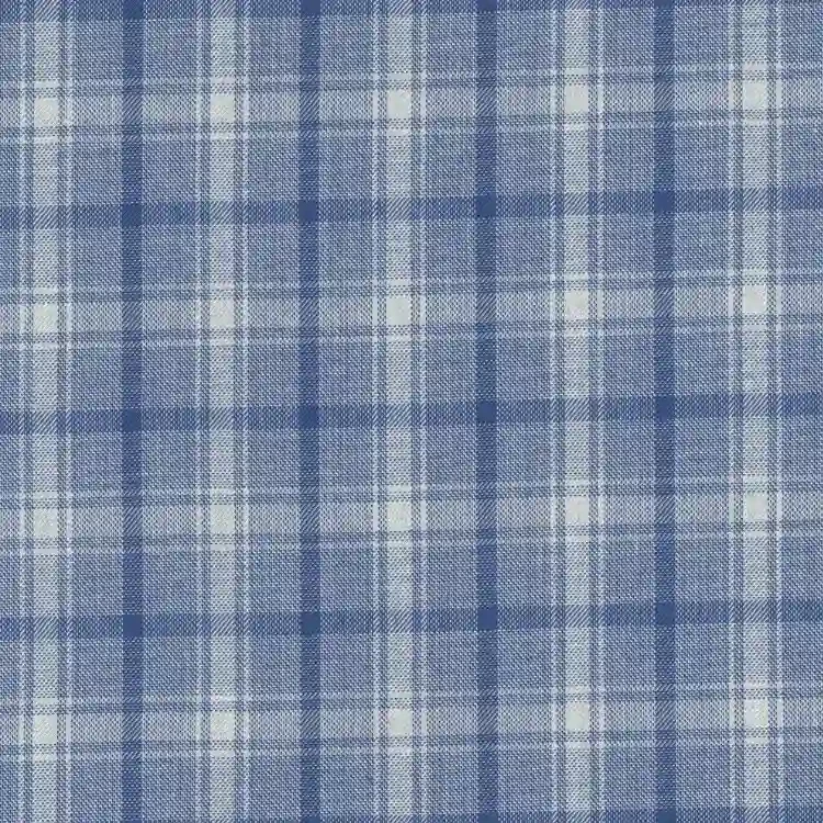 Cobalt Blue with Beige Check