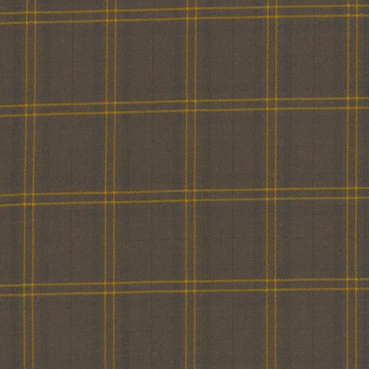 Brown with Bright Orange Check