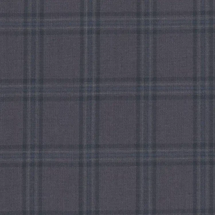 Dark Purple with Black and Beige Check
