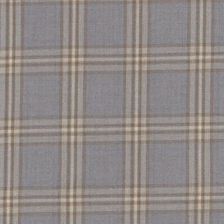 Light Gray with Beige and Brown Check