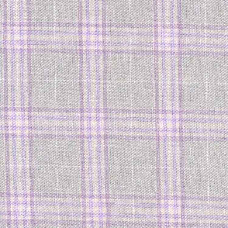 Beige with Purple Check