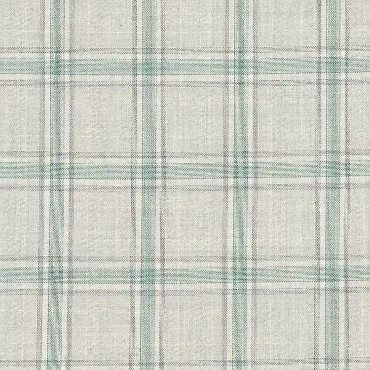 Silver Gray with Sage Green Check