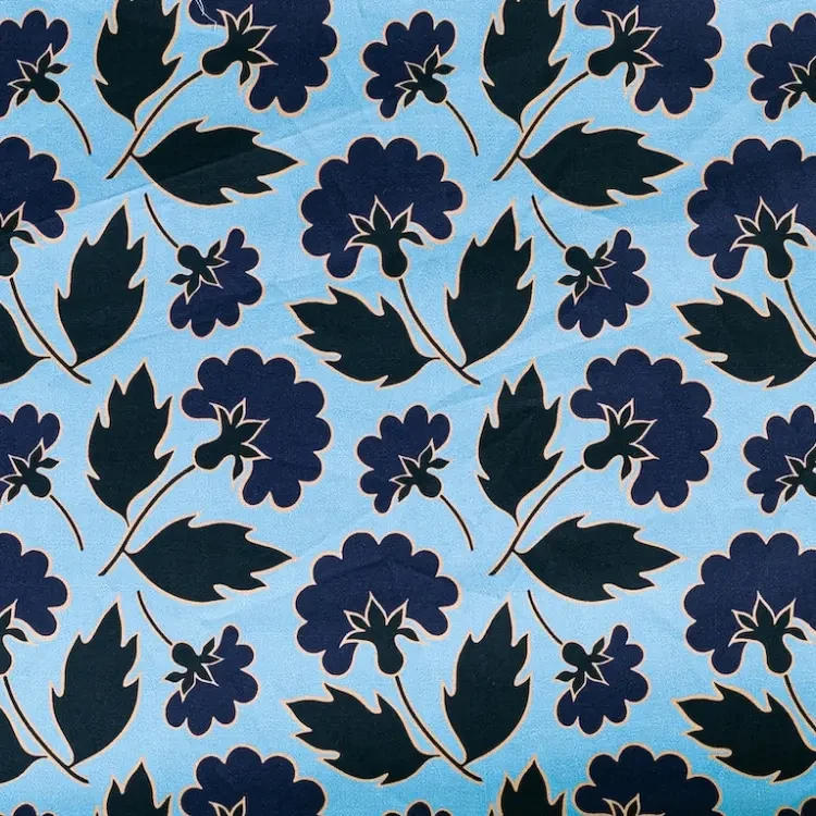 Light Blue Floral Print