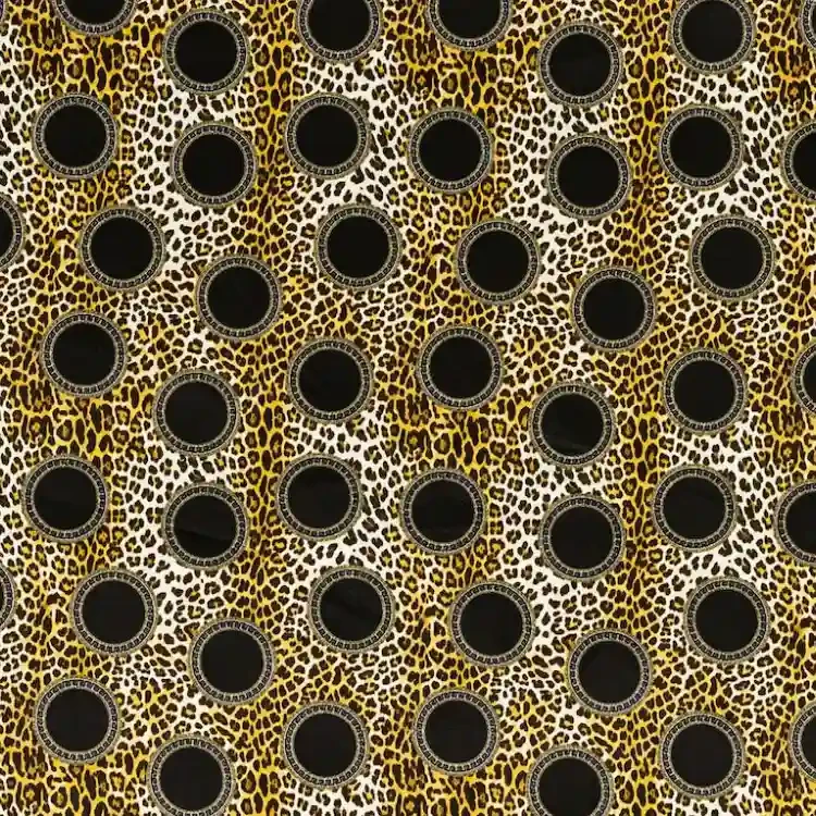 Leopard Print with Black Circles