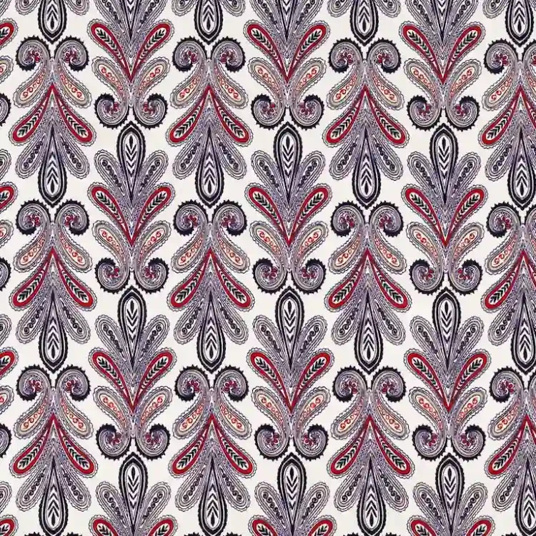 Off White Paisley Pattern Print