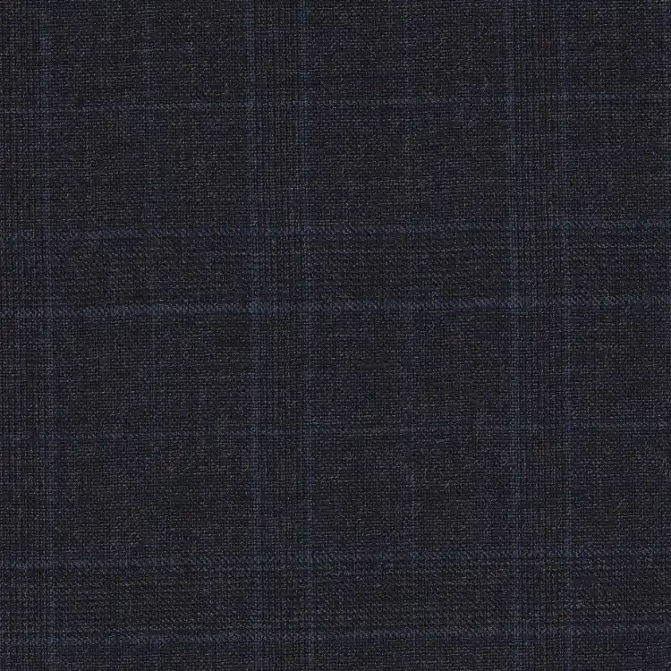 Gray with Blue Plaid
