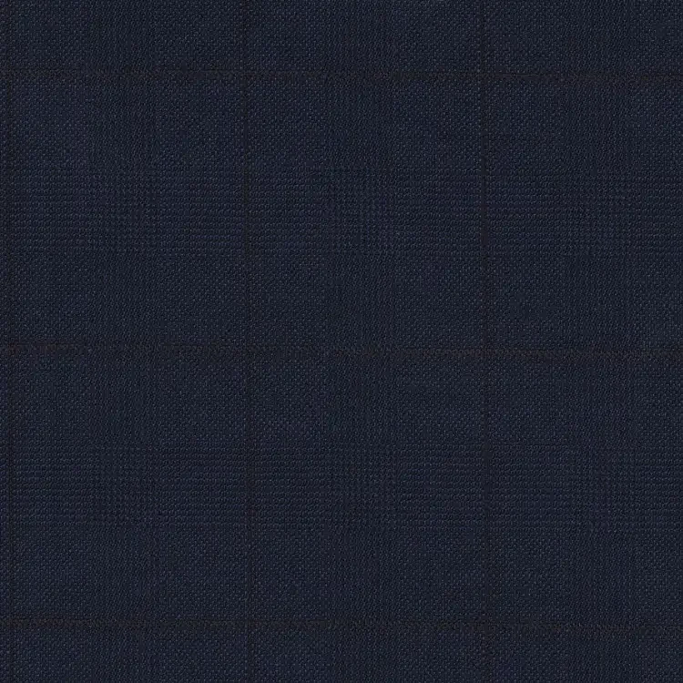 Navy Blue with Brown Check