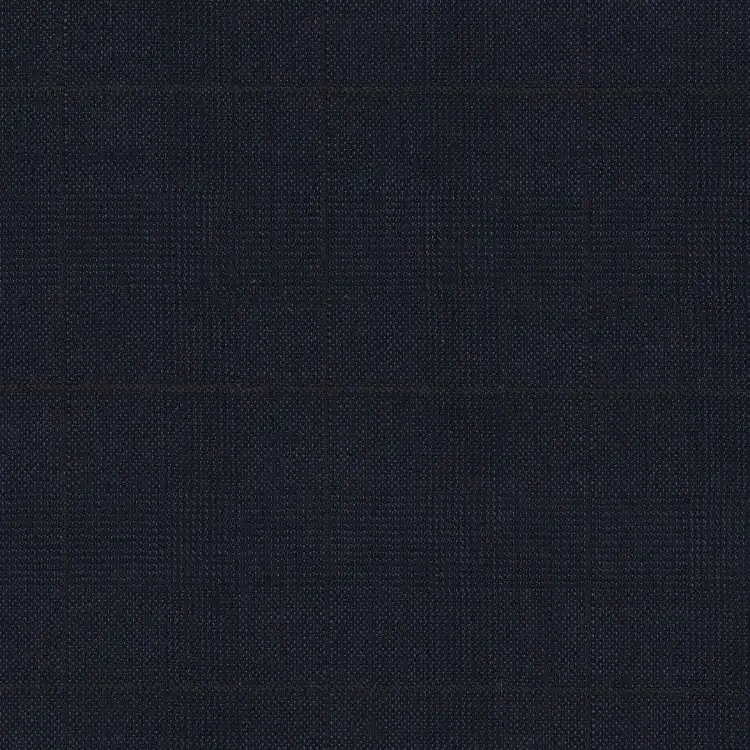 Midnight Blue with Brown Check