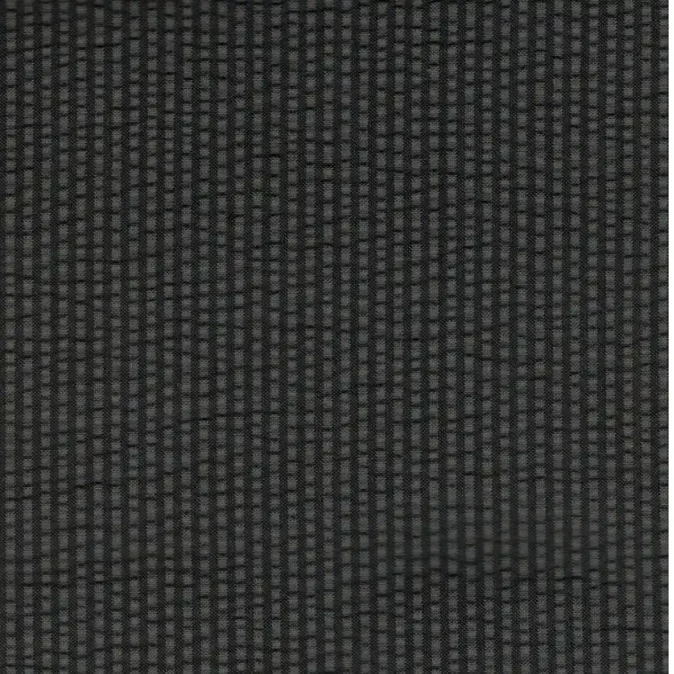 Dark Grey Stripes SeersuckerShirt Fabric