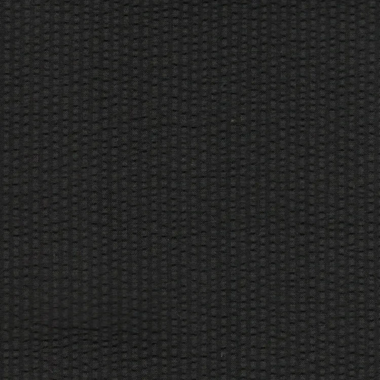 Black Self Stripes SeersuckerShirt Fabric