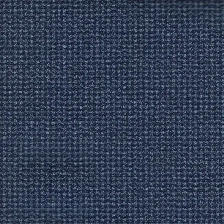 Blue Texture SeersuckerShirt Fabric