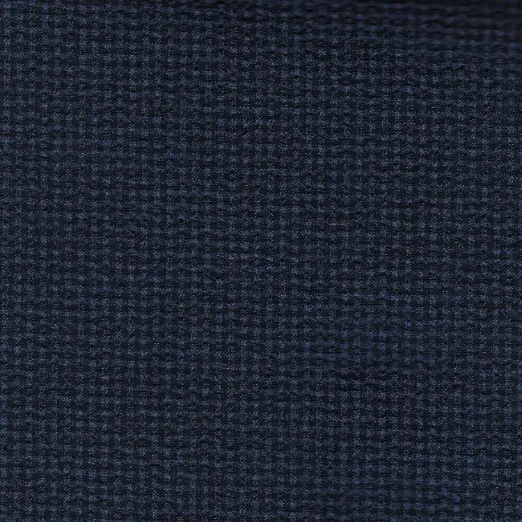 Navy Blue Texture SeersuckerShirt Fabric