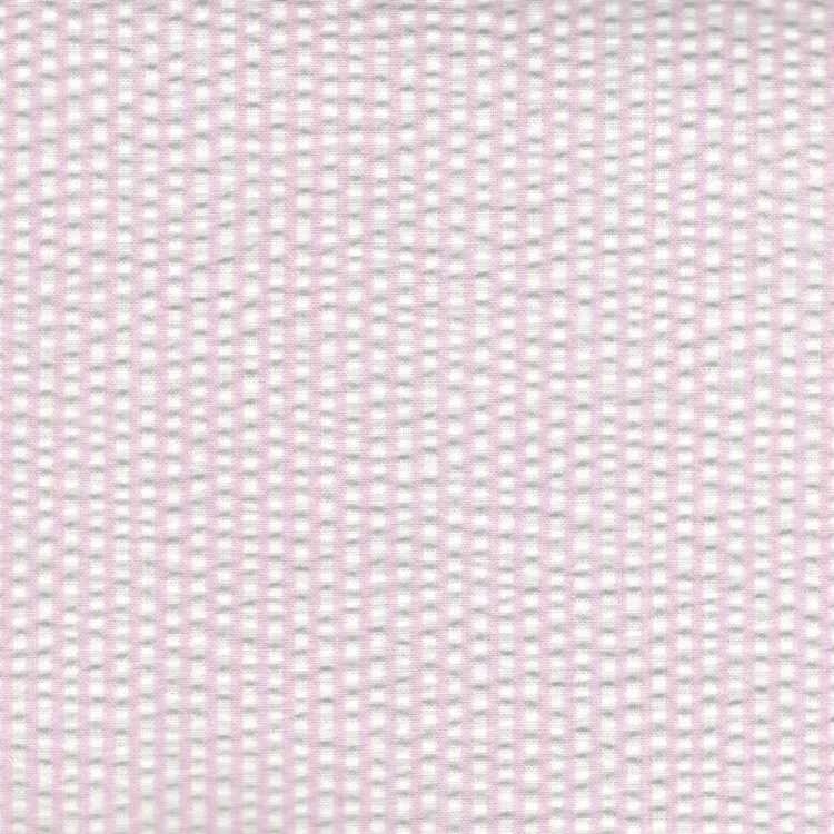 Pink and White Stripes SeersuckerShirt Fabric