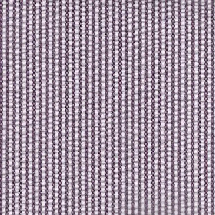 Purple and White Stripes SeersuckerShirt Fabric