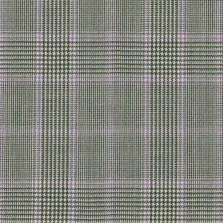 Hunter Green and Lavender Check