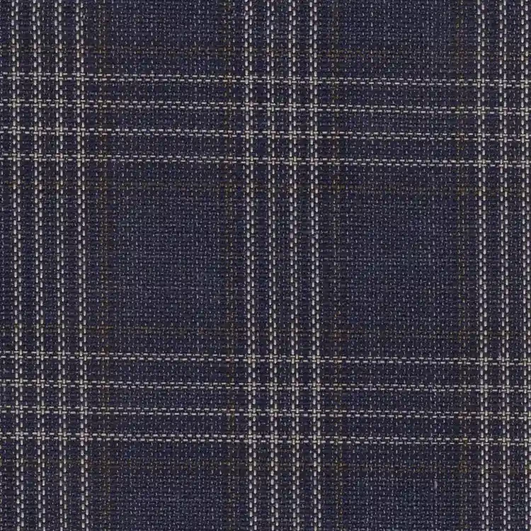 Navy Blue, White and Olive Green Plaid