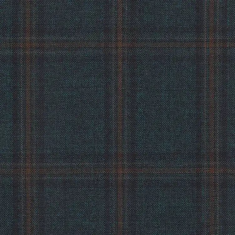 Emerald Green With Brown Windowpane