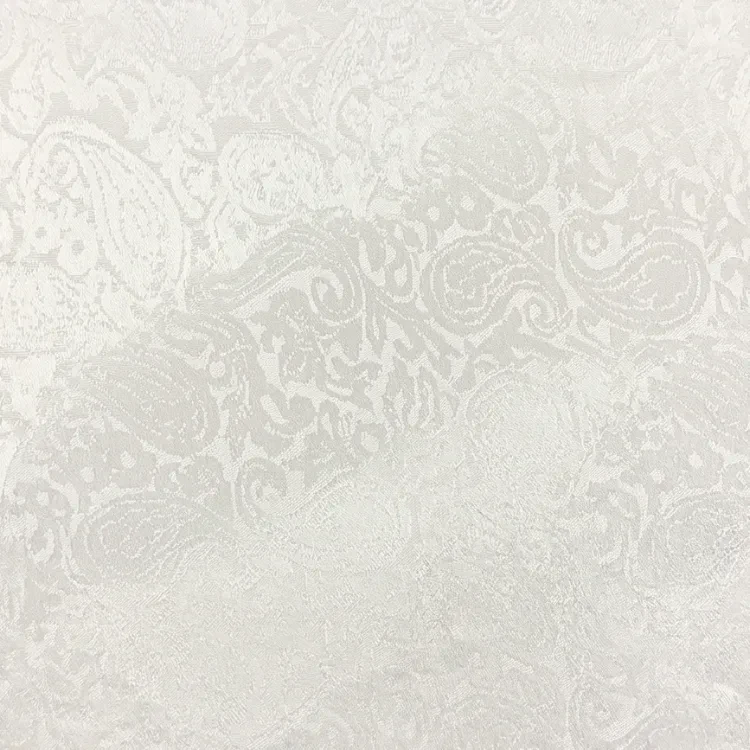 Ivory Floral Paisley Jacquard
