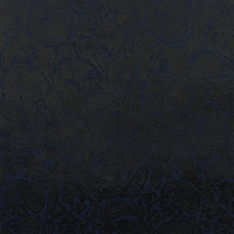 Navy Floral Paisley Jacquard