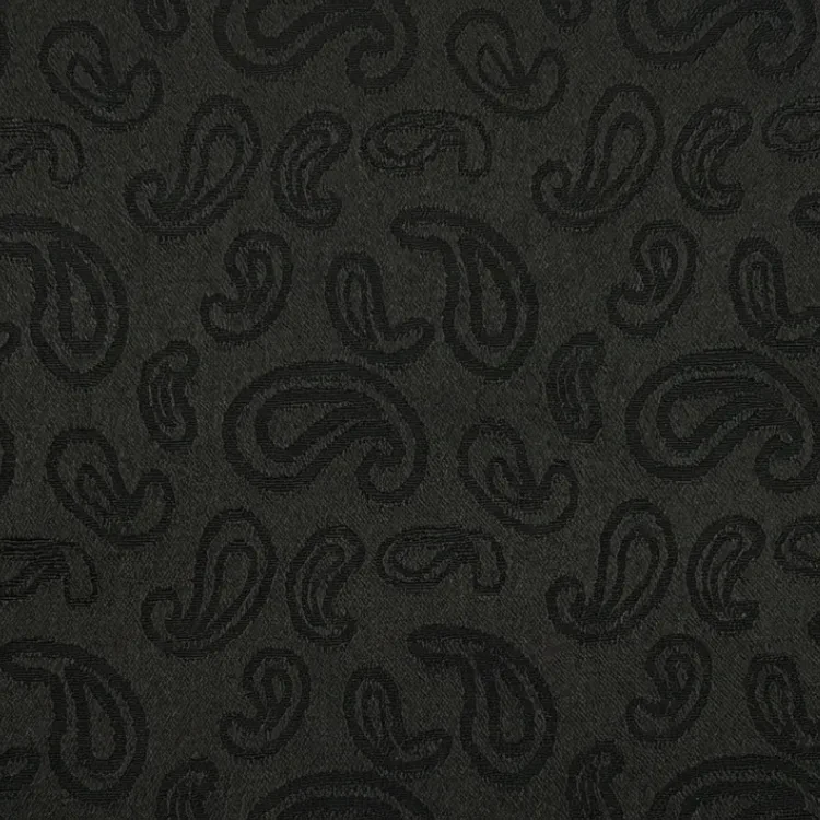 Black Paisley Jacquard