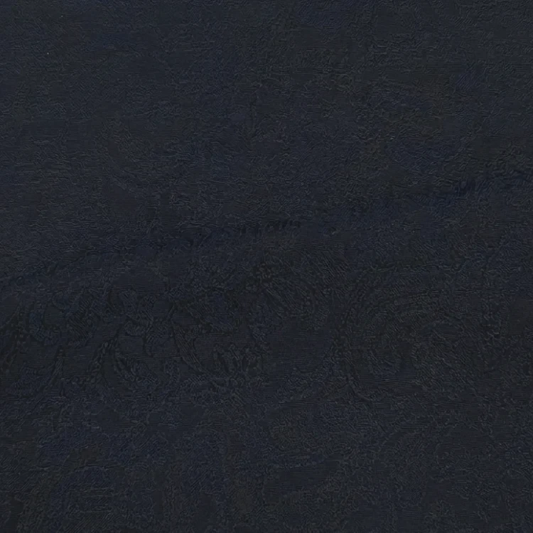 Navy Western Floral Jacquard