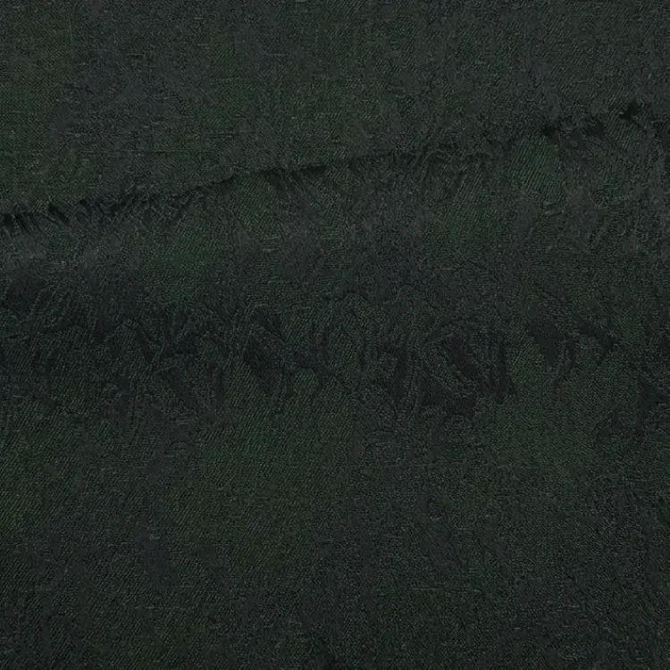Forest Green Brocade Floral Jacquard