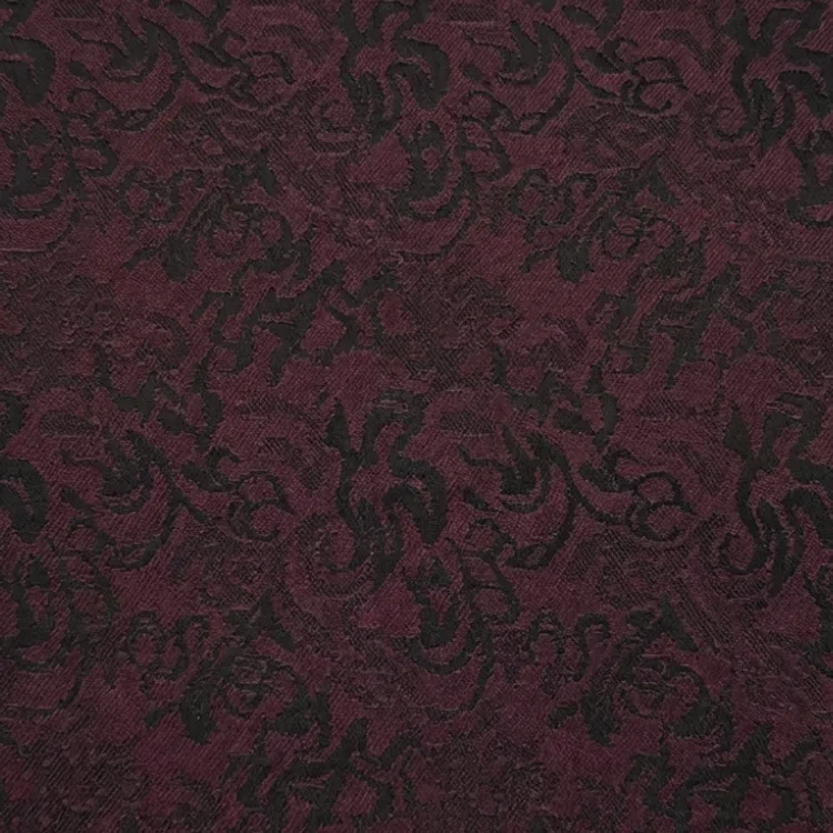 Maroon Floral Jacquard