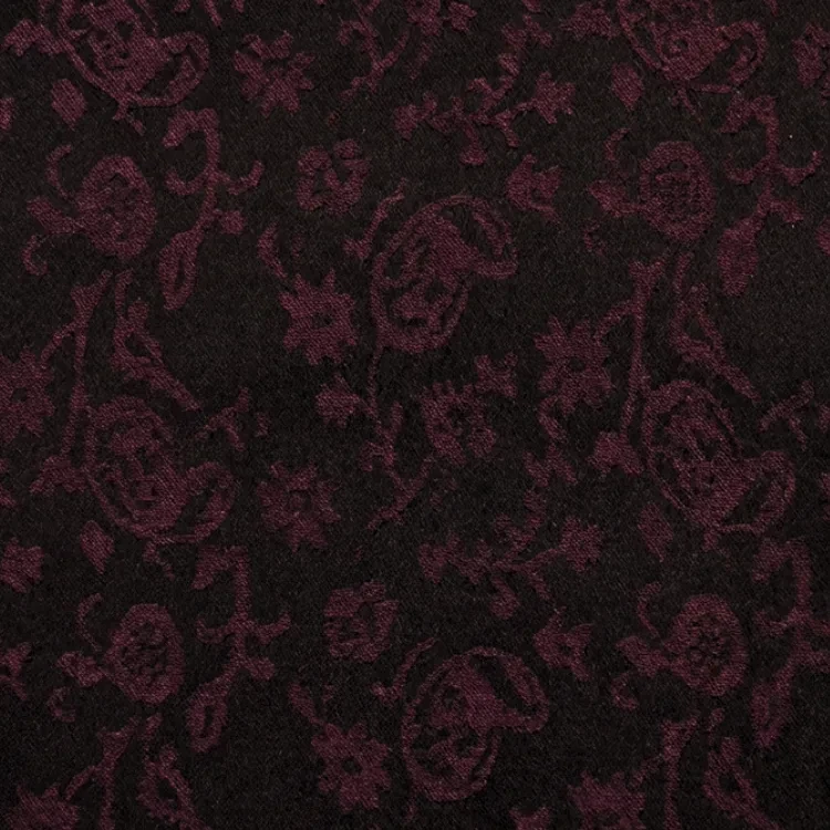 Maroon Floral Jacquard
