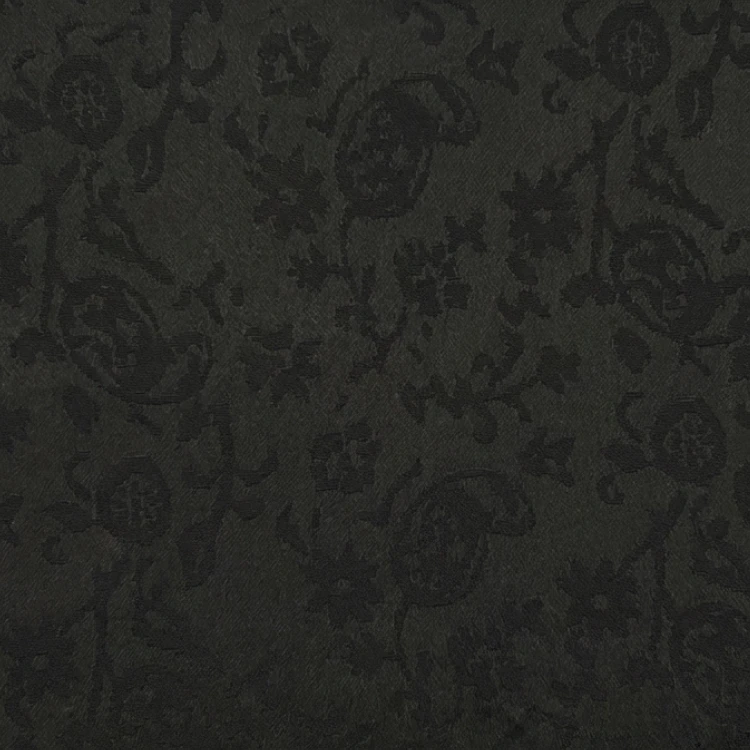 Black Floral Jacquard