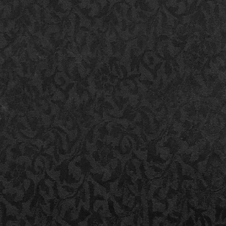 Black Floral Jacquard