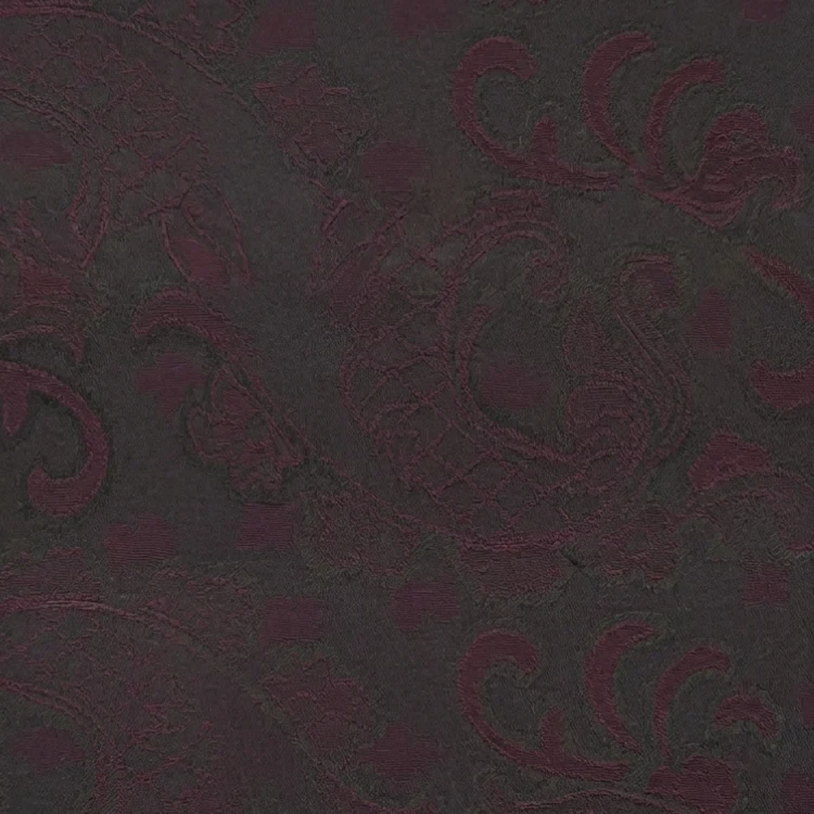 Maroon Floral  Jacquard