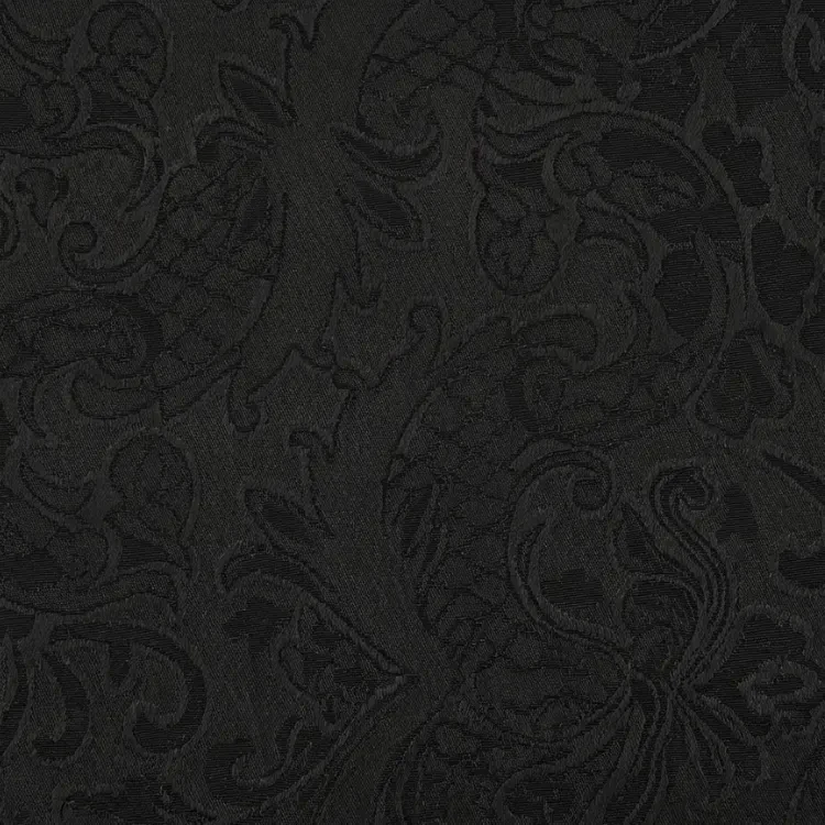 Black Floral Jacquard