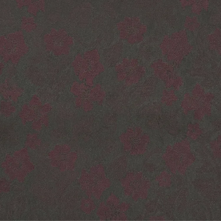 Maroon Floral Jacquard