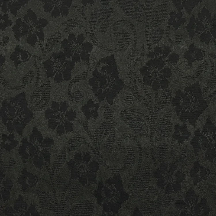 Black Floral Jacquard