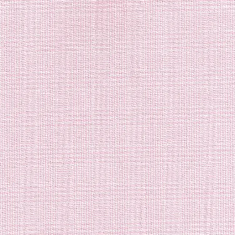 Pink and White Check Shirt Fabric