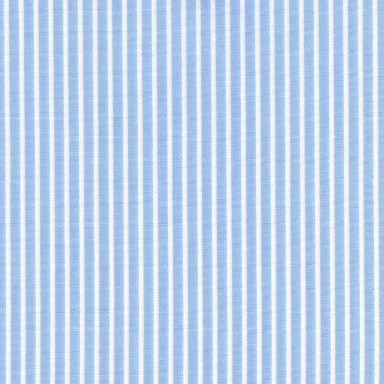 Light Blue With White Pinstripe Shirt Fabric
