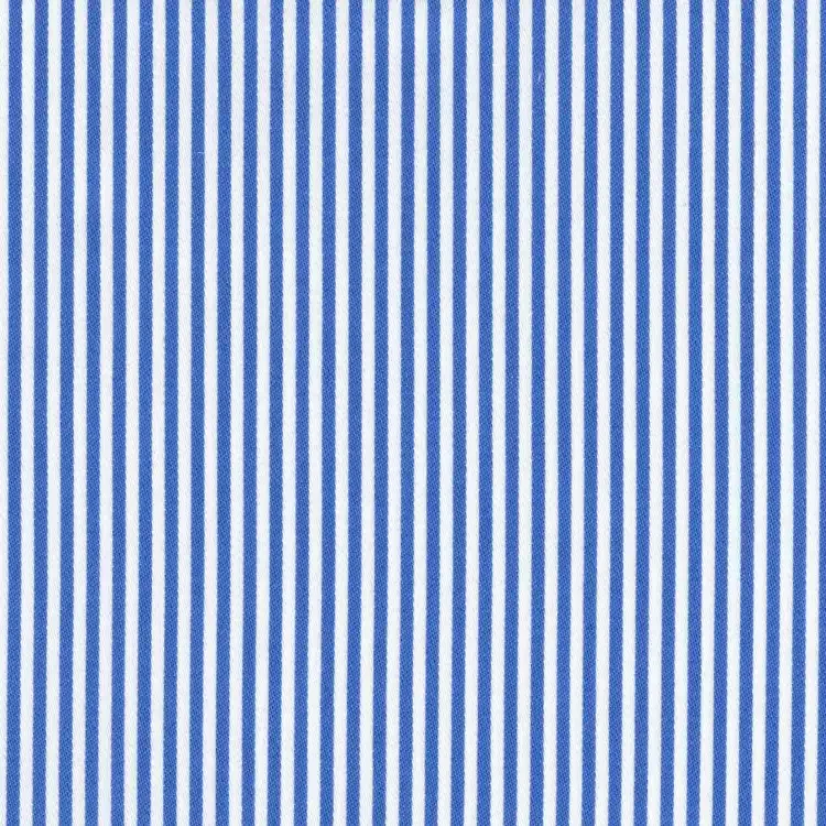 Blue and White Stripes Shirt Fabric