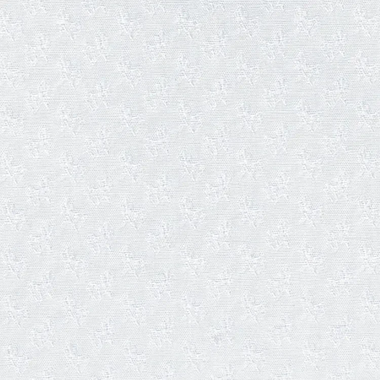 White with Floral Pattern Shirt Fabric
