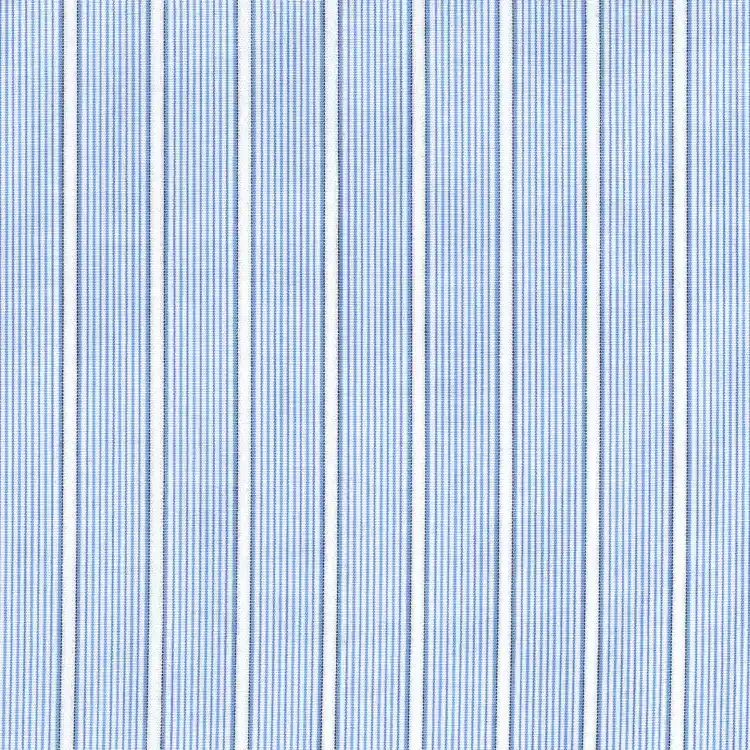 Blue and White Stripes Shirt Fabric
