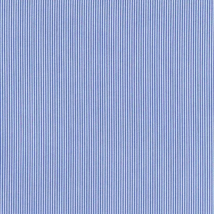 Navy Blue and White Pencil Stripe Shirt Fabric