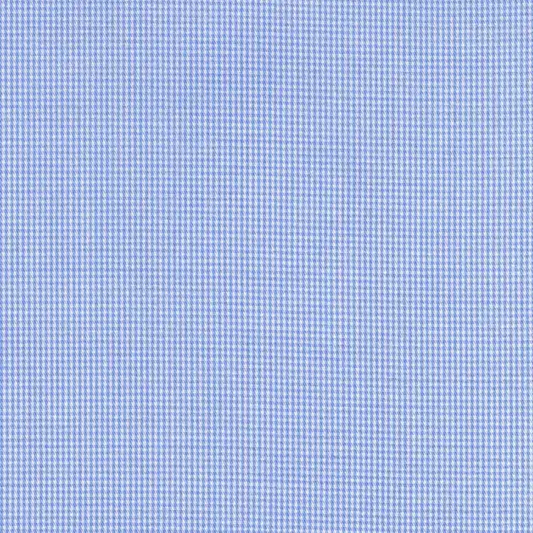 Light Blue and White Micro Houndstooth Shirt Fabric