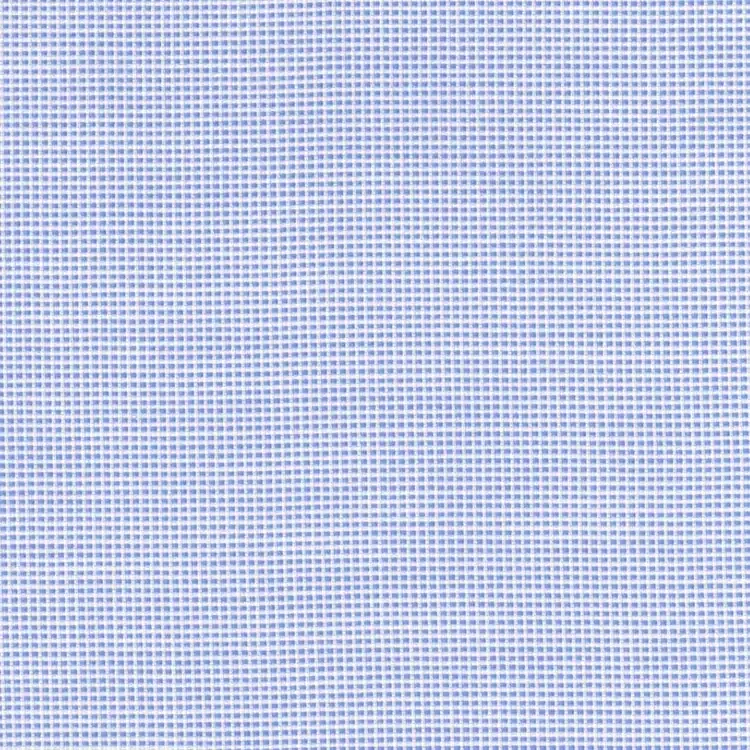 Blue and White Pinpoint Self Texture Shirt Fabric