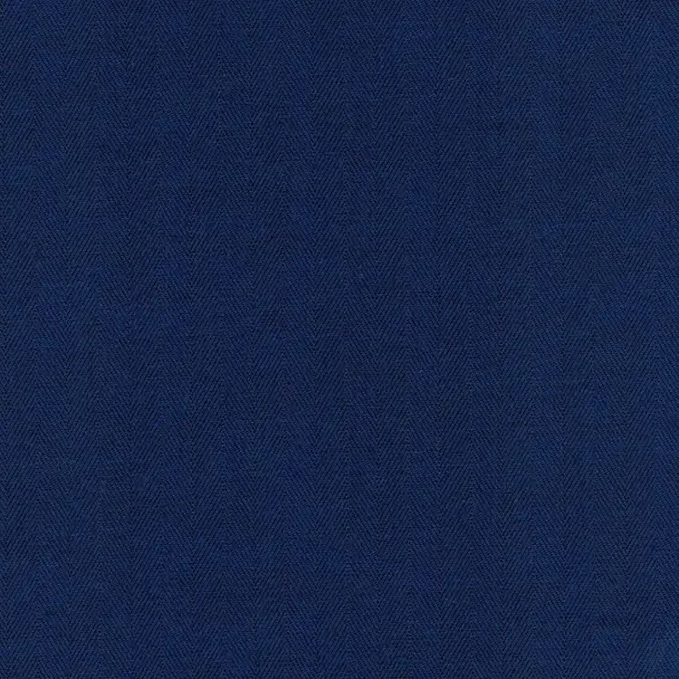 Dark Blue Herringbone Shirt Fabric