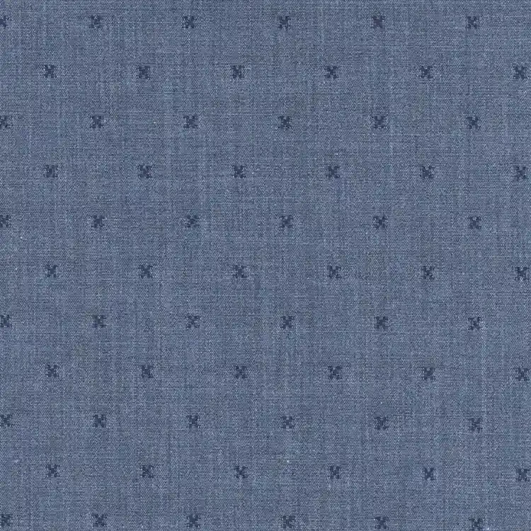 Dark Blue with Navy Small Dot Pattern Shirt Fabric