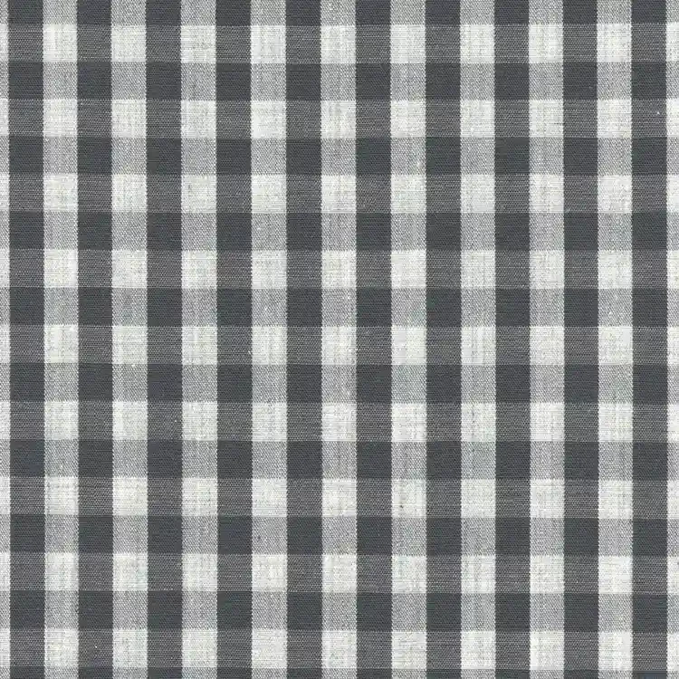Gray Plaid Shirt Fabric