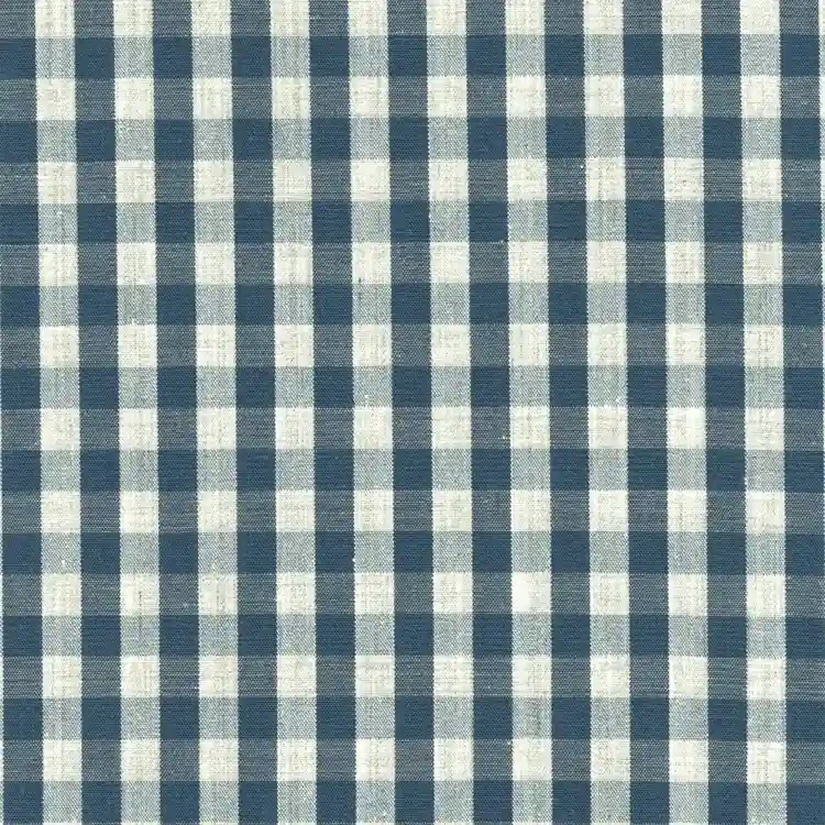 Teal and Gray Plaid Shirt Fabric