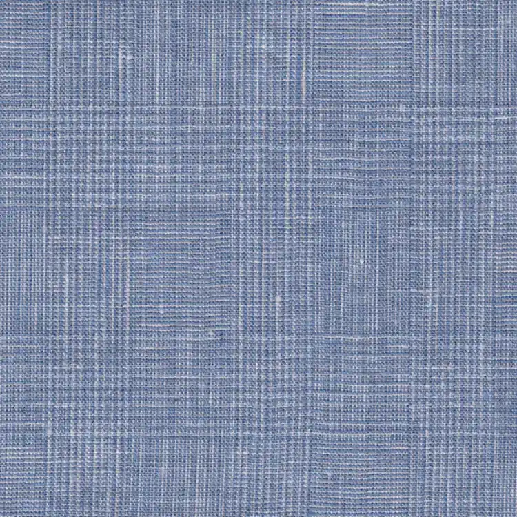 Baby Blue with White Check Linen