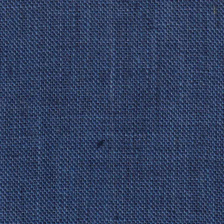 Azure Blue and Navy Textured Linen