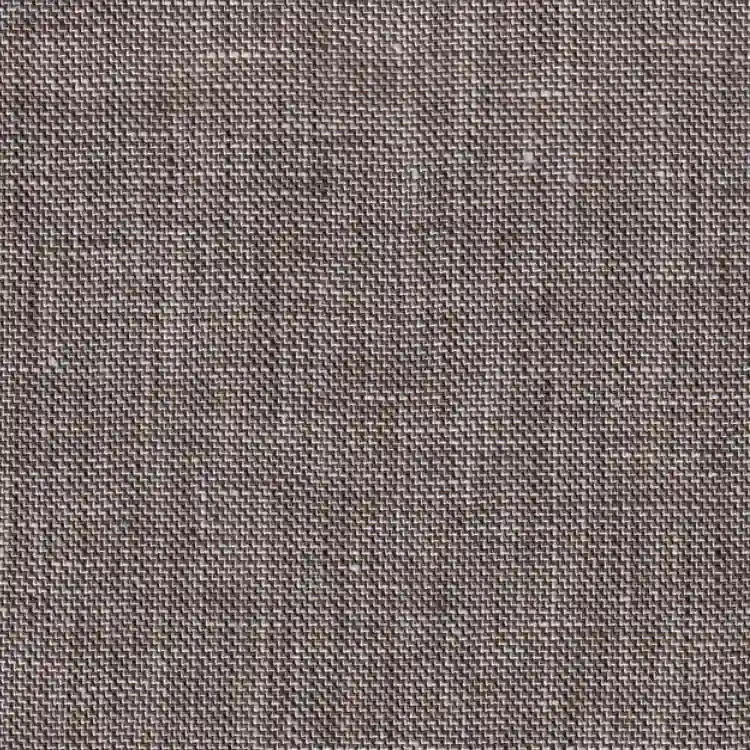 Coffee Brown and Beige Textured Linen