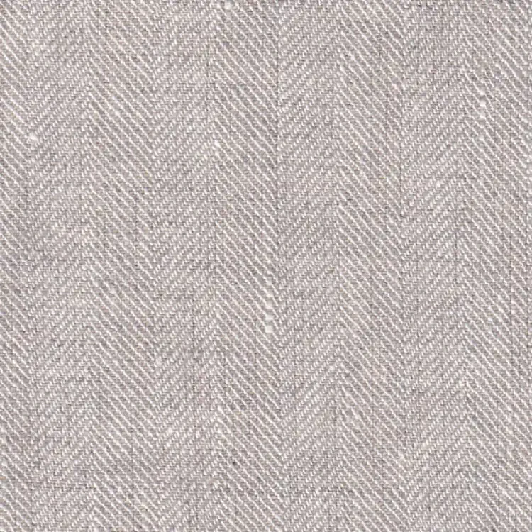 Beige Herringbone Linen